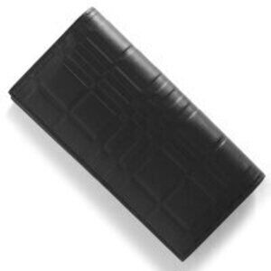 Burberry Crocodile Check Long Wallet Black CAVEND ESM